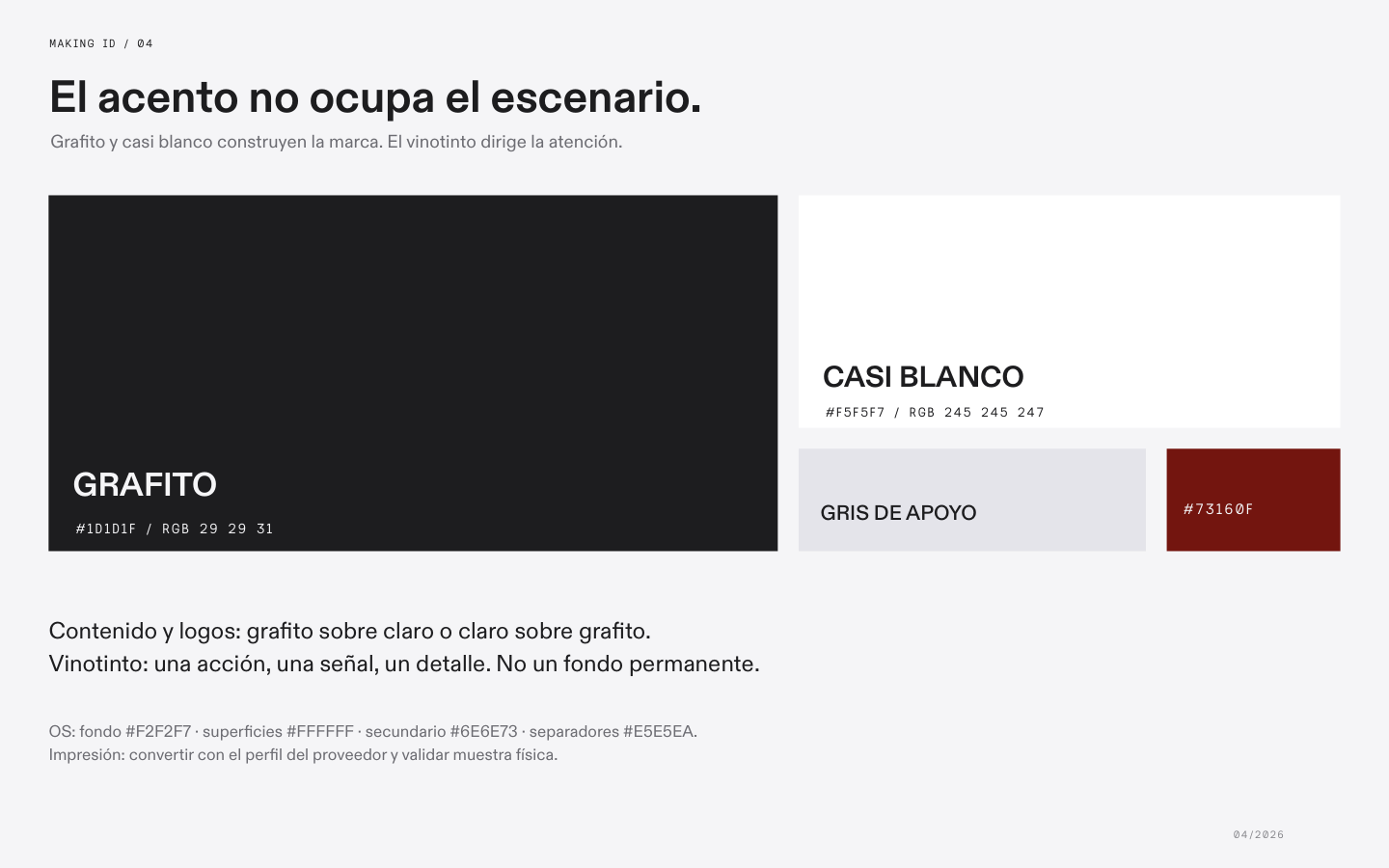 Brandbook de identidad, página 4