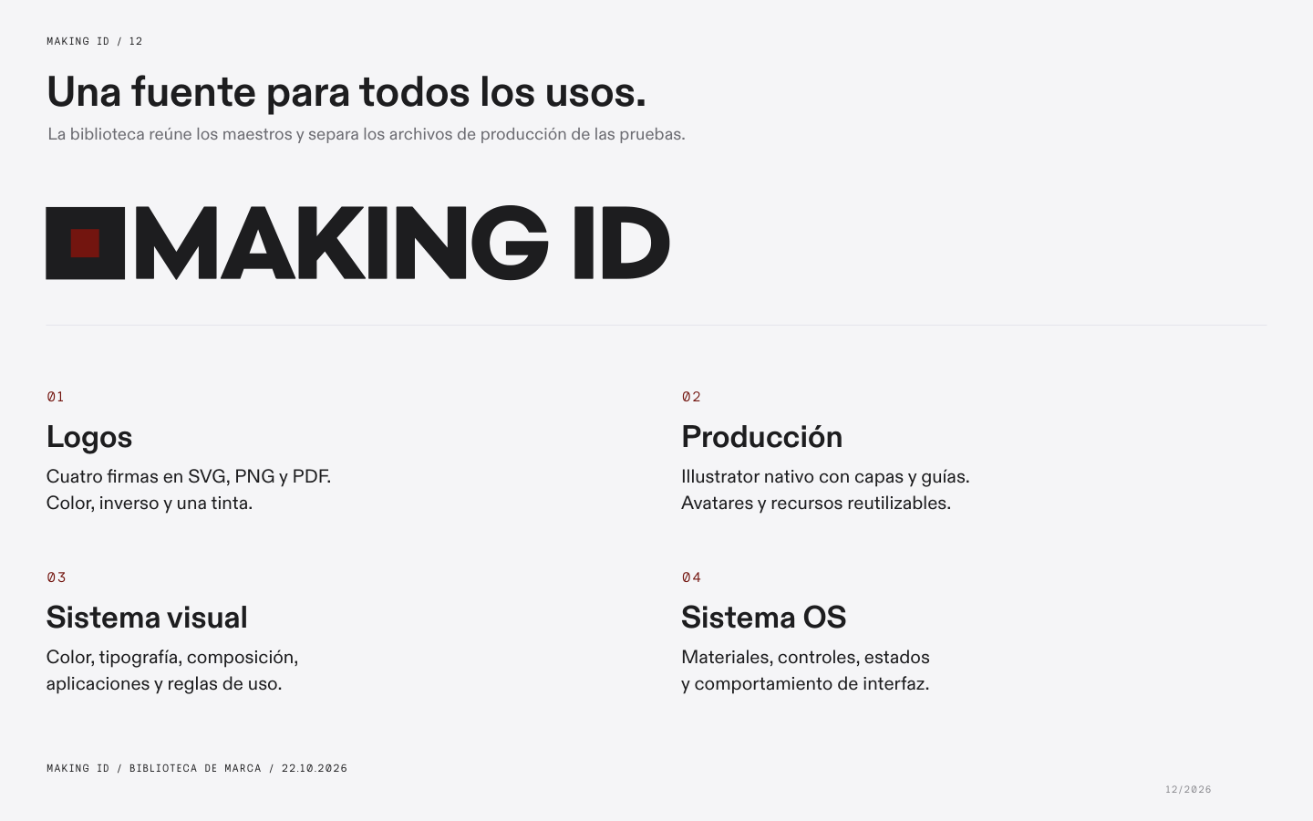 Brandbook de identidad, página 12