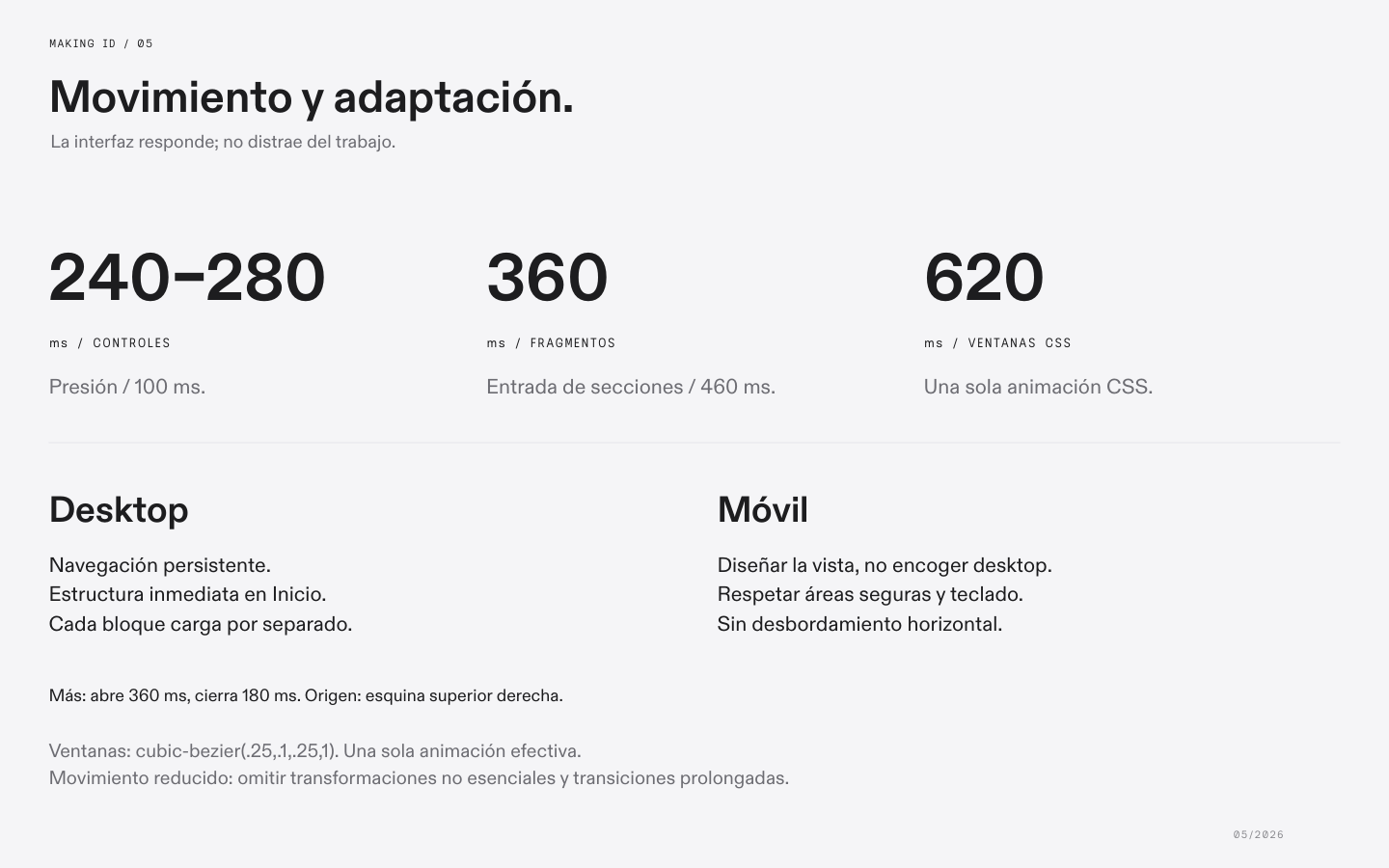 Sistema visual OS, página 5